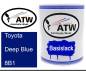 Preview: Toyota, Deep Blue, 8B1: 1L Lackdose, von ATW Autoteile West.